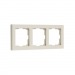 Рамка 3-местная пластик бежевая "Нептун" (SBE-06i-Plastic-FR-3)#2112756