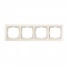 Рамка 4-местная пластик бежевая "Нептун" (SBE-05i-Plastic-FR-4)#2113241