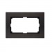 Рамка двойная пластик черная "Нептун" (SBE-06b-Twin-FR)#2113259