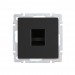 Розетка компьютерная RJ-45 черная "Нептун" (SBE-05b-S1-RJ)#2113125