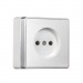 Розетка 1-местная 10А без заземления белая "Сириус" (SBE-07w-10-S1-N)#2112776
