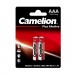 Батарейка Camelion Plus LR03 AAA BL2 Alkaline 1.5V (2/24/576/17280)#2113038