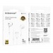 Проводные наушники внутриканальные Borofone BM100 Fuente Type-C  (white) (241884)#2117927