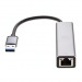 Переходник USB 3.0--> RJ-45 1000Mbps+3 USB 3.0, Aluminum Shell, 0.2м VCOM <DH312A>(1/150)#2113842