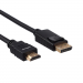Кабель GoPower DisplayPort (m)-HDMI (m) 1.8м ПВХ ver.2.0 черный Premium Zip-Lock c подвесом (1/100)#2115147