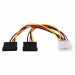 Кабель GoPower MOLEX (m)-2SATA (f) 0.2м PVC RoHS в пакете (1/500)#2115001