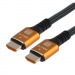 Кабель GoPower Ultra High Speed HDMI (m)-HDMI (m) 2м нейлон ver.2.1 8K 60Hz серый Premium Zip-Lock c#2114767