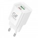 Сетевое З/У GFPower S73PQ 1USB+1Type-C 20W PD,QC белый (1/30/180)#2122108