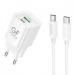 Сетевое З/У GFPower S73PQ-TT 1USB+1Type-C 20W PD,QC с кабелем Type-C белый (1/30/180)#2122111