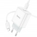 Сетевое З/У HOCO C104A 1USB/Type-C 3.0A 20W QC3.0 с кабелем Type-C-Lightning белый (1/13/130)#2122153