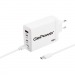 Сетевое З/У GoPower GPQC100 1USB+3Type-C 100W с кабелем Type-C/Type-C белый#2122159