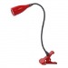 Светильник настольный светодиодный с прищепкой Старт CТ35LED12  12LED питание 220V красный#2115666