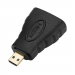 Переходник GoPower HDMI (f)-microHDMI (m) ver.1.4 черный Premium Zip-Lock c подвесом (1/500)#2141605