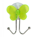 Крючки Рыжий кот W2065-1 "Бабочка" присоска 9.7х3.6см двойной 1шт. зеленый (1/12/48)#2115530