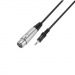 Кабель AUX GoPower Jack 3.5mm (m)-XLR 3м ПВХ черный Premium Zip-Lock c подвесом (1/50)#2117370