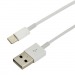 USB кабель шт.USB-A - шт.Lightning 1м, 2,4A 12W, ПВХ, белый "Rexant"#2115806