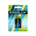 Батарейка Ergolux Крона 6LR61 BL1 Alkaline 9V (1/12/60)#2116172