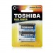 Батарейка Toshiba LR14 C BL2 Alkaline 1.5V (2/20/120)#2116065