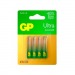 Батарейка GP ULTRA G-Tech LR03 AAA BL4 Alkaline 1.5V (4/40/320)#2116118