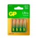 Батарейка GP ULTRA G-Tech LR6 AA BL4 Alkaline 1.5V (4/40/160)#2116115
