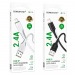 Кабель USB - 8 pin Borofone BX119, 1.0м, круглый, ПВХ, 2.4А, цвет: белый (1/360)#2117759