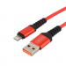 Кабель GoPower GP02L USB (m)-Lightning (m) 1м 2.4A нейлон красный (1/200/800)#2117636