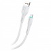 Кабель GFPower F16M USB (m)-microUSB (m) 1м 3.6A ПВХ индикация белый (1/120/480)#2122143