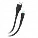 Кабель GFPower F16M USB (m)-microUSB (m) 1м 3.6A ПВХ индикация черный (1/120/480)#2122142