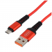 Кабель GoPower GP02M USB (m)-microUSB (m) 1м 2.4A нейлон красный (1/200/800)#2117662
