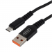 Кабель GoPower GP02M USB (m)-microUSB (m) 1м 2.4A нейлон черный (1/200/800)#2117660