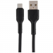 Кабель GoPower GP21M USB (m)-microUSB (m) 1м 2.4A силикон черный (1/200/800)#2117713