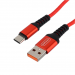 Кабель GoPower GP02T USB (m)-Type-C (m) 1м 2.4A нейлон красный (1/200/800)#2117728