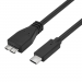 Кабель GoPower Type-C (m)-microUSB-B (m) 0.5м ПВХ черный Premium Zip-Lock c подвесом (1/200)#2117732