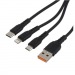 Кабель GoPower GP05-3-1 USB (m)-2хType-C/Lightning/microUSB (m) 1м черный (1/200/800)#2117726