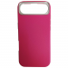 Чехол пластиковый iPhone 17 Air ЭкоКожа с ободком фуксия#2132432