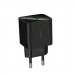 Сетевое зарядное устройство USB Hoco CS81A (18W, QС3.0, с дисплеем) Черный#2128551