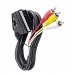 Кабель соединительный SCART to 3RCA SK16 (с переключателем) 1.5м#2125336