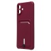 Чехол-накладка - SC304 с картхолдером для "Samsung Galaxy A07 4G" (bordo) (241631)#2131694