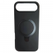 Чехол силиконовый iPhone 17 Air MagSafe цветной с кольцом черный#2126842