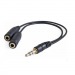 Переходник DEFENDER для гарнитуры Audio jack Разветвитель 3.5 мм/ 2*3.5 мм (jack) (1/50/400)#2123601