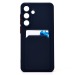 Чехол-накладка - SC337 с картхолдером для "Samsung Galaxy S25 FE" (dark blue) (242285)#2124721