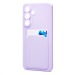 Чехол-накладка - SC337 с картхолдером для "Samsung Galaxy S25 FE" (light violet) (242286)#2125746