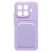 Чехол-накладка - SC337 с картхолдером для "Xiaomi 15T Pro" (light violet) (242324)#2124726