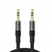 Кабель AUX "3,5 мм" Jack - "3,5 мм" Jack Acefast J10 (1 м) Черный#2136970