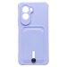 Чехол-накладка - SC304 с картхолдером для "Xiaomi Poco M7 4G" (light violet) (241689)#2125259