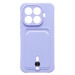 Чехол-накладка - SC304 с картхолдером для "Xiaomi 15T Pro" (light violet) (242321)#2126653