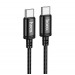 Кабель Type-C - Type-C Hoco X89 Wind PD (повр. уп.) 60W 200см 3A  (black) (243512)#2125635