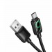 Кабель USB - Type-C Hoco U146 (3A, 36W, оплетка нейлон, 1.2 м) Черный#2134899