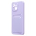 Чехол-накладка - SC337 с картхолдером для "Tecno Spark 40C" (light violet) (241449)#2127905
