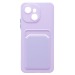 Чехол-накладка - SC337 с картхолдером для "Tecno Spark 40C" (light violet) (241449)#2127904
